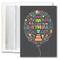 JAM Paper 5" x 7" Birthday Elements Blank Cards & Envelopes Set, 25ct.